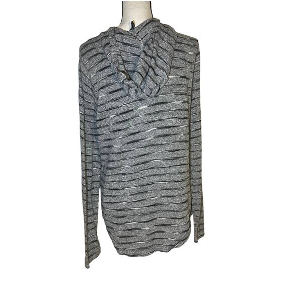 Gray and Black Striped Free for All Hoody size XL - Picture 2 of 5